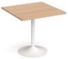 Dams Genoa Square Dining Table With Trumpet Base 800mm