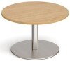 Dams Monza Circular Coffee Table 800mm - Oak