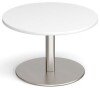 Dams Monza Circular Coffee Table 800mm - White
