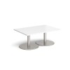 Dams Monza Rectangular Coffee Table 1200 x 800mm - White
