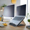 Leitz Ergo Cosy Adjustable Laptop Stand Grey