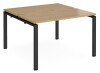 Dams Adapt Bench Desk Two Person Back To Back - 1200 x 1200mm - Oak