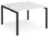 Dams Adapt Bench Desk Two Person Back To Back - 1200 x 1200mm - White