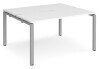 Dams Adapt Bench Desk Two Person Back To Back - 1400 x 1200mm - White