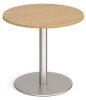 Dams Monza Circular Dining Table 800mm - Oak