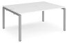 Dams Adapt Bench Desk Two Person Back To Back - 1600 x 1200mm - White