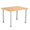 TC One Fraction Plus Rectangular Meeting Table - 1200 x 800mm - Beech