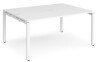 Dams Adapt Bench Desk Two Person Back To Back - 1600 x 1200mm - White