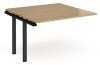 Dams Adapt Bench Desk Two Person Extension - 1200 x 1200mm - Oak