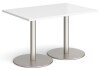 Dams Monza Rectangular Dining Table 1200 x 800mm - White