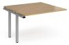 Dams Adapt Bench Desk Two Person Extension - 1200 x 1200mm - Oak