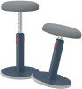 Leitz Active Sit Stand Swivel Stool Velvet Grey