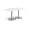 Dams Monza Rectangular Dining Table 1400 x 800mm - White