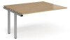 Dams Adapt Bench Desk Two Person Extension - 1400 x 1200mm - Oak