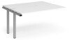 Dams Adapt Bench Desk Two Person Extension - 1400 x 1200mm - White