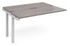 Dams Adapt Bench Desk Two Person Extension - 1400 x 1200mm - Grey Oak