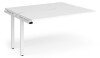 Dams Adapt Bench Desk Two Person Extension - 1400 x 1200mm - White