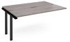 Dams Adapt Bench Desk Two Person Extension - 1600 x 1200mm - Grey Oak