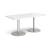 Dams Monza Rectangular Dining Table 1600 x 800mm - White