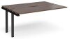 Dams Adapt Bench Desk Two Person Extension - 1600 x 1200mm - Walnut