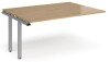 Dams Adapt Bench Desk Two Person Extension - 1600 x 1200mm - Oak