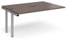 Dams Adapt Bench Desk Two Person Extension - 1600 x 1200mm - Walnut