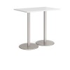 Dams Monza Rectangular Poseur Table - White