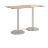 Dams Monza Rectangular Poseur Table - Beech