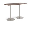 Dams Monza Rectangular Poseur Table - Walnut