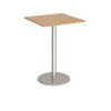 Dams Monza Square Poseur Table - Oak