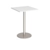 Dams Monza Square Poseur Table - White