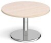 Dams Pisa Round Coffee Table With Round Base 800mm Diameter - Maple