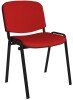 Dams Taurus Black Frame Stacking Chairs - Red