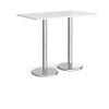 Dams Pisa Rectangular Poseur Table - White