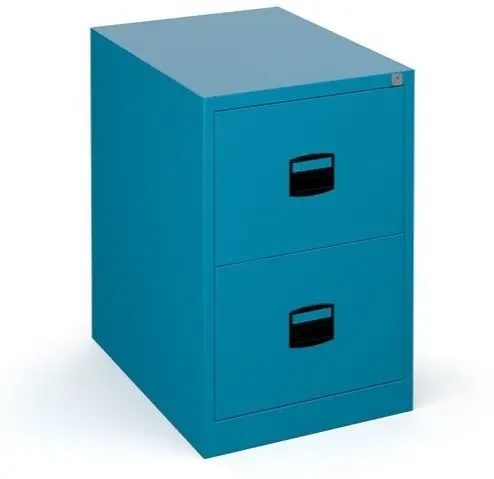 2 drawer black filing cabinet