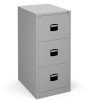 Bisley Contract 3 Drawer Steel Filing Cabinet 1016mm - Colour - Silver