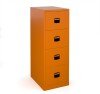 Bisley Contract 4 Drawer Steel Filing Cabinet 1321mm - Colour - Orange