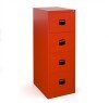 Bisley Contract 4 Drawer Steel Filing Cabinet 1321mm - Colour - Red