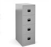 Bisley Contract 4 Drawer Steel Filing Cabinet 1321mm - Colour - Silver