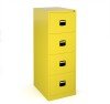 Bisley Contract 4 Drawer Steel Filing Cabinet 1321mm - Colour - Yellow