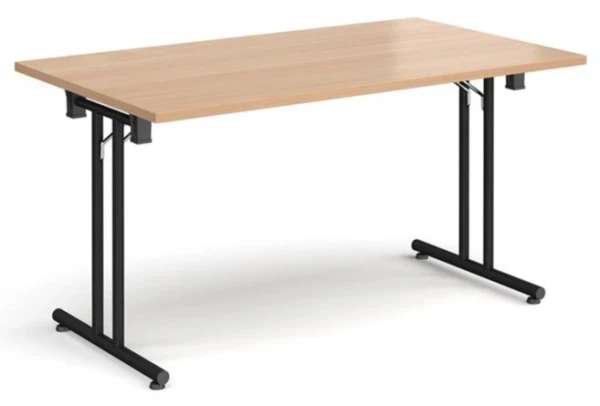 Dams Rectangular Folding Table - 1400 x 800mm - Beech