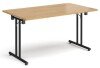 Dams Rectangular Folding Table - 1400 x 800mm - Oak