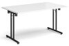 Dams Rectangular Folding Table - 1400 x 800mm - White