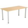 TC One Fraction Plus Rectangular Meeting Table - 1600 x 800mm - Nova Oak