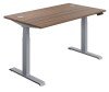 TC Economy Height Adjustable Desk with I-Frame Legs - 1200mm x 800mm - Dark Walnut (8-10 Week lead time)
