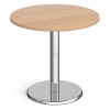 Dams Pisa Circular Dining Table with Round Base - Beech