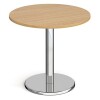 Dams Pisa Circular Dining Table with Round Base - Oak