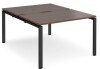 Dams Adapt Bench Desk Two Person Back To Back - 1200 x 1600mm - Walnut