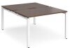 Dams Adapt Bench Desk Two Person Back To Back - 1200 x 1600mm - Walnut
