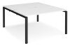 Dams Adapt Bench Desk Two Person Back To Back - 1400 x 1600mm - White